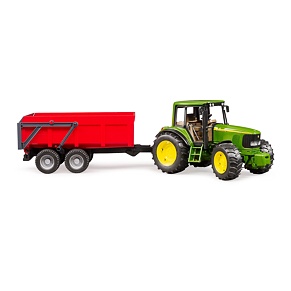 Traktor John Deere 6920 mit Wannenkippanhänger - Bruder 2057