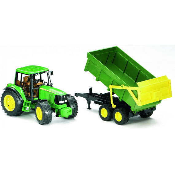 Traktor John Deere 6920 mit Wannenkippanhänger - Bruder 2058