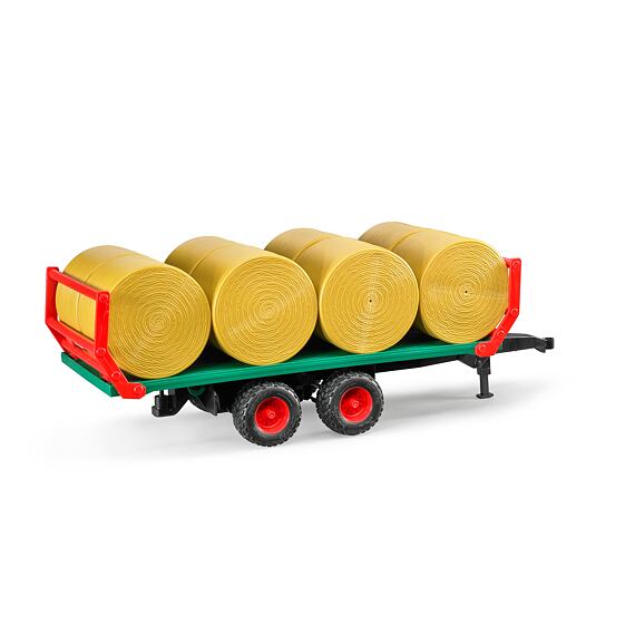Ballentransportanhänger mit 8 Rundballen - Bruder 2220