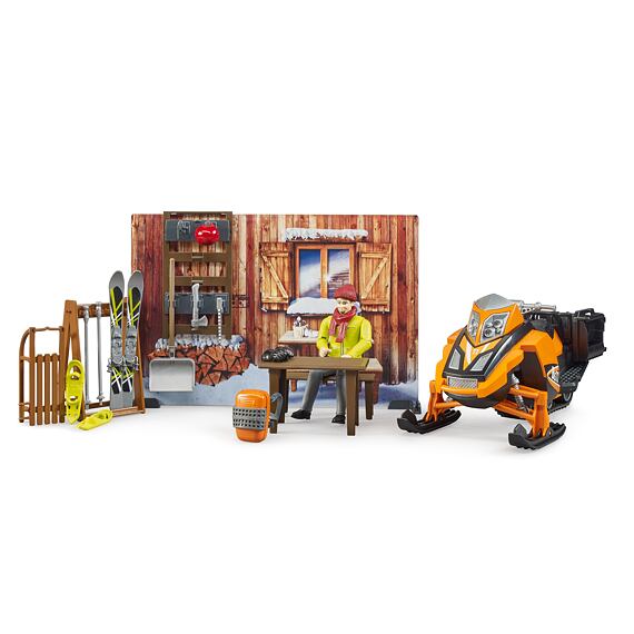 Berghütte mit Schneemobil - Bruder 63102