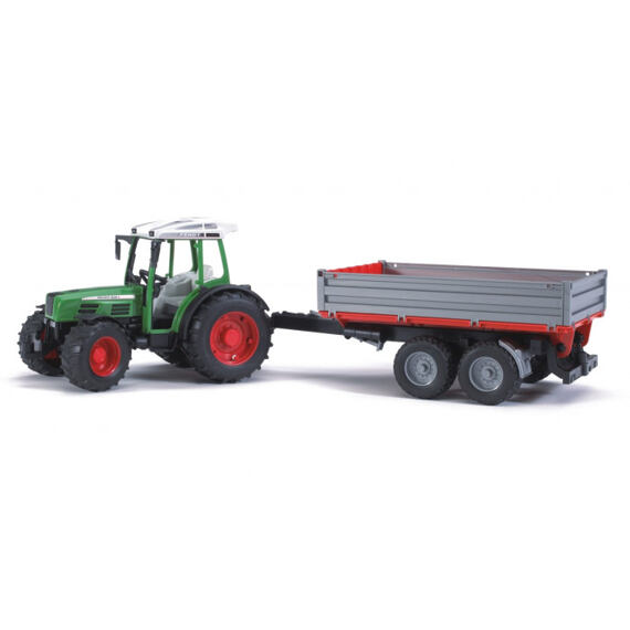 Traktor Fendt Farmer 209 S + Bordwandanhänger - Bruder 2104