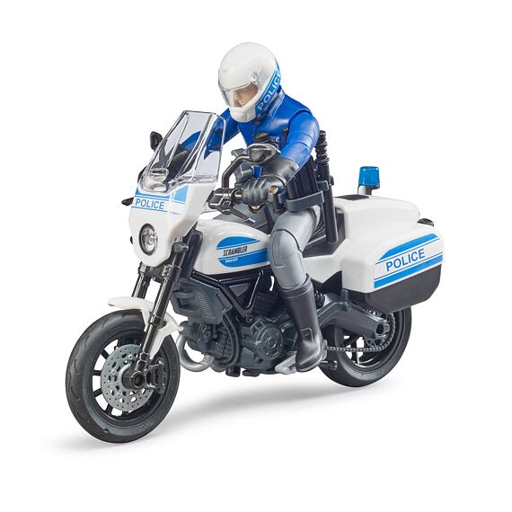 Ducati Scrambler Polizei-Motorrad - Bruder 62731