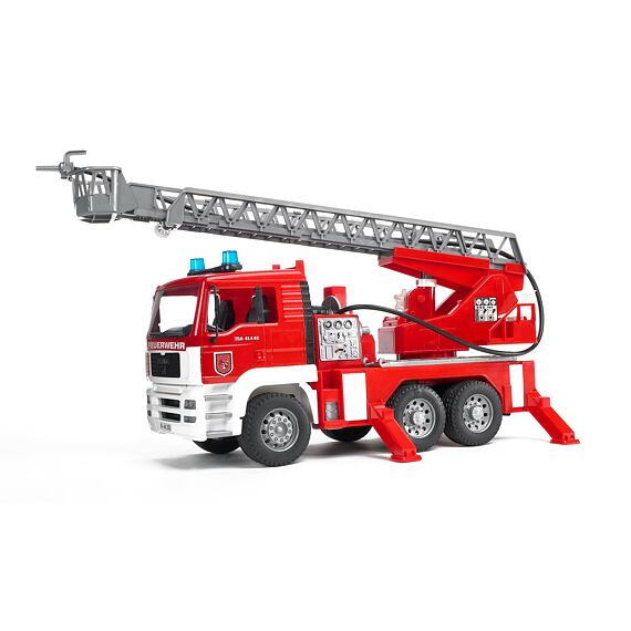 Feuerwehr MAN TGA mit Drehleiter und Light and Sound Module - Bruder 2771