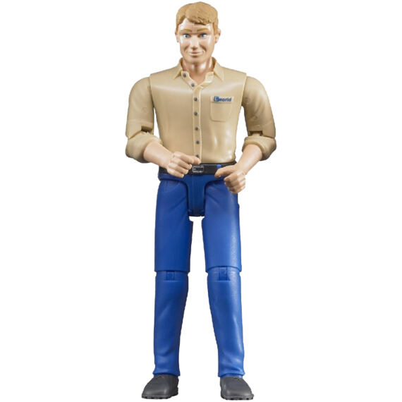 Figur Mann, blaue Hose - Bruder 60006