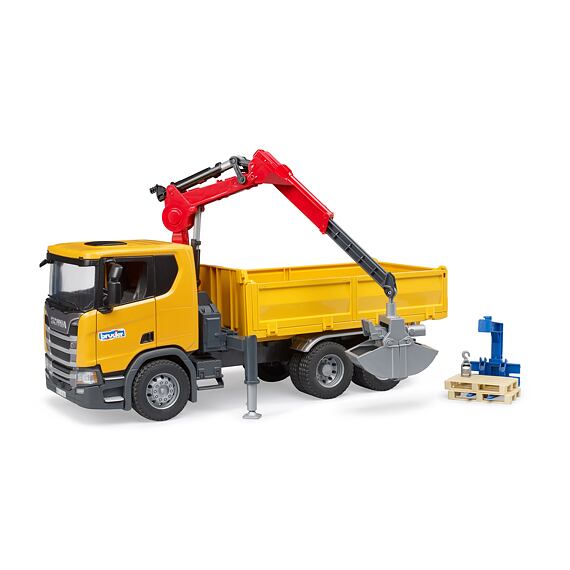 Scania LKW  mit Kran - Bruder 3551