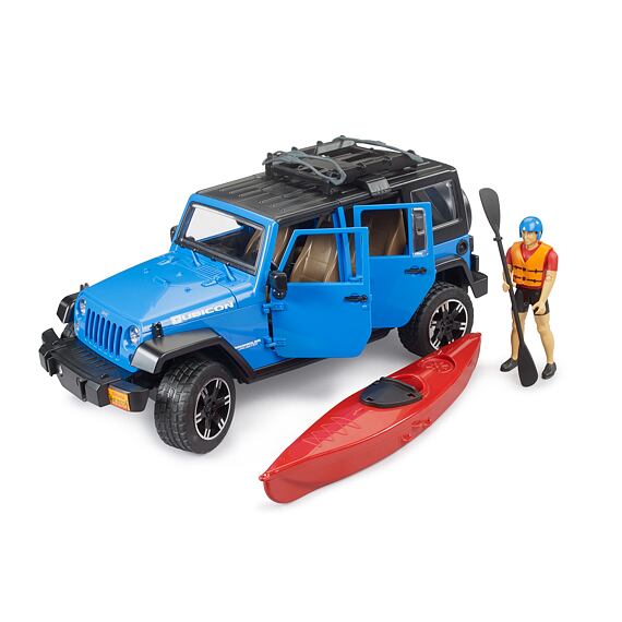 Jeep Wrangler Rubicon Unlimited mit Kajak und Kajakfahrer – Bruder 2529