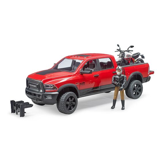 RAM 2500 Power Wagon mit Ducati Desert Sled und Fahrer - Bruder 2502