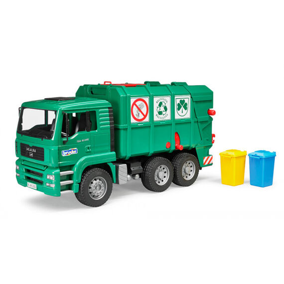 MAN Lotus Müll-LKW - grün - Bruder 2753
