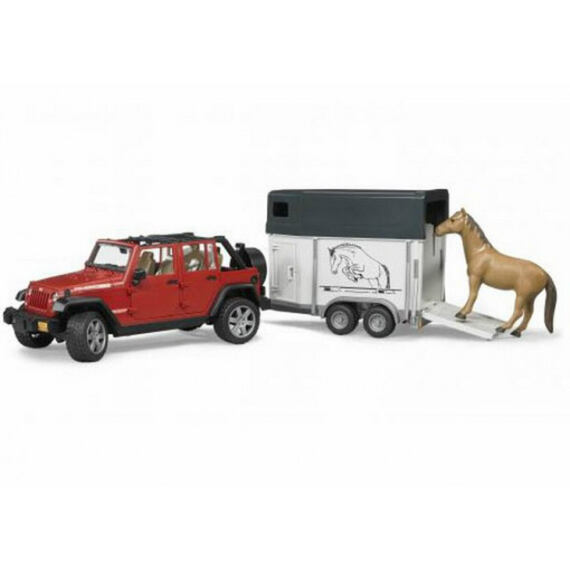 Jeep Wrangler Rubicon mit Pferdeträger - Bruder 2926