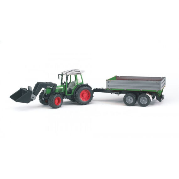 Fendt Farmer 209 S Traktor mit Frontlader + Kippwagen - Bruder 1999