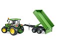 Traktor John Deere 5115M mit Bordwandanhänger - Bruder 2108